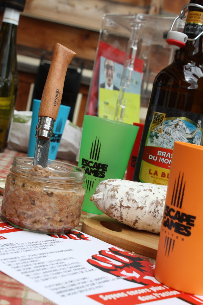 Un exemple de produits proposés lors d'un escape game apero